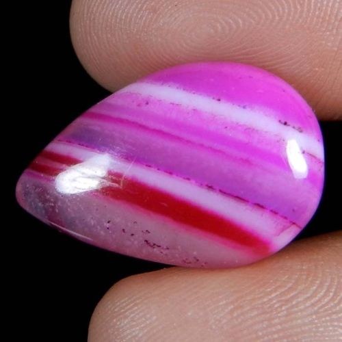 Achát vrtaný (24 x 16 x 8 mm) — foto 2