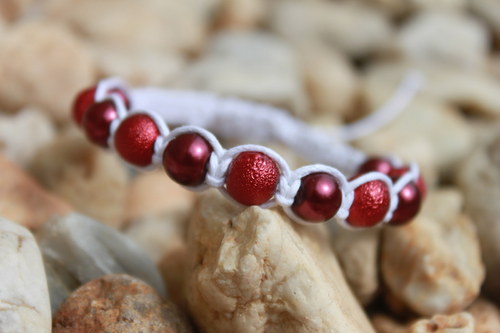 Náramek makramé/shamballa — foto 2