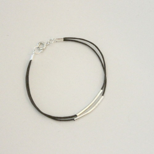 Silver&dark brown tube — foto 2