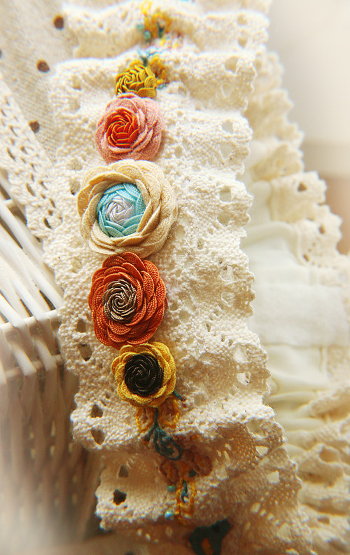 Vintage wedding garter with birds — foto 3