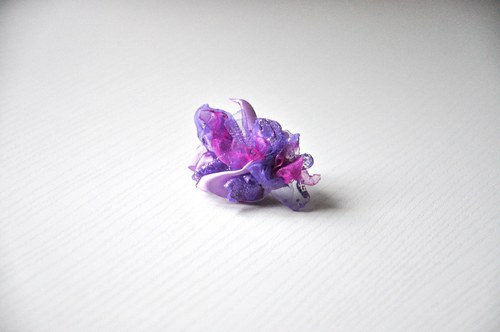 Vlasová sponka Orchidea — foto 2