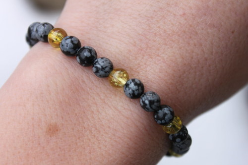 Energetický náramek Obsidián. — foto 2