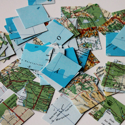 Výseky -čtverec- mapa mix 85 ks — foto 3