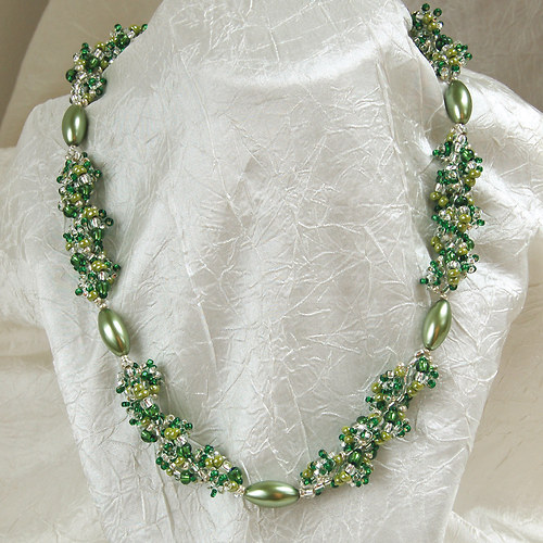 Náhrdelník green/silver — foto 2