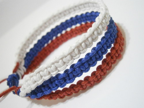 Náramek pro fanoušky 3v1 (macramé) — foto 2