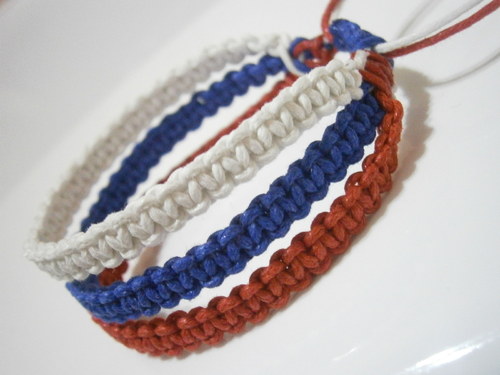 Náramek pro fanoušky 3v1 (macramé) — foto 3