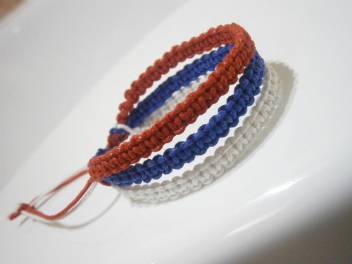 Náramek pro fanoušky 3v1 (macramé) — foto 4