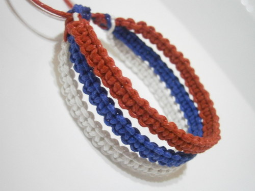 Náramek pro fanoušky 3v1 (macramé) — foto 5