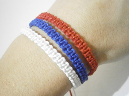 Náramek pro fanoušky 3v1 (macramé) — foto 6