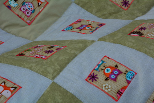 Lišky ježky sovičky pro kluky i holčičky - quilt — foto 2