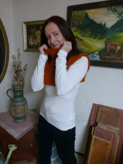 !SLEVA! Vestička - oranžová — foto 5