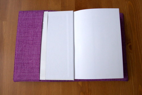 Obal na knihu - fialová + ptáčci — foto 4