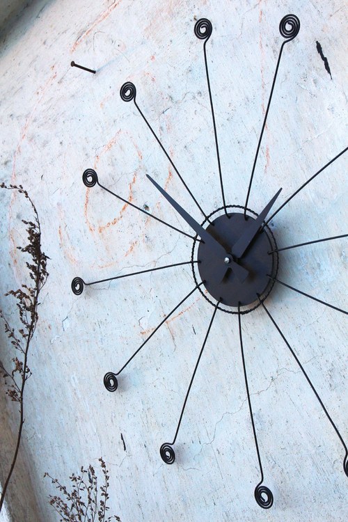 Minimalism... drátované hodiny — foto 6