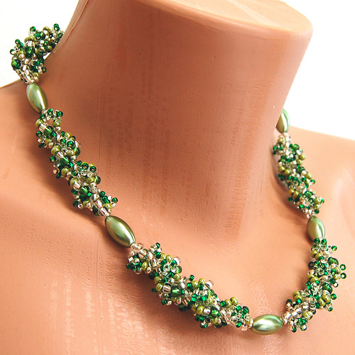 Náhrdelník green/silver — foto 3