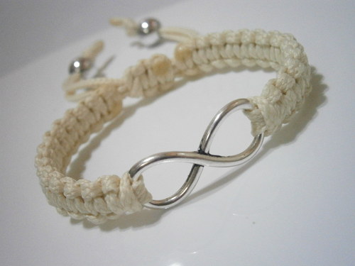 Infinity náramek (macramé) — foto 2