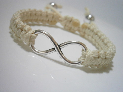 Infinity náramek (macramé) — foto 3