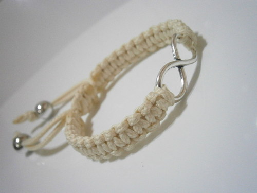 Infinity náramek (macramé) — foto 5