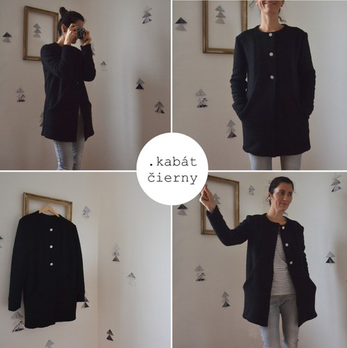 .čierny kabát .VýPReDAj — foto 3
