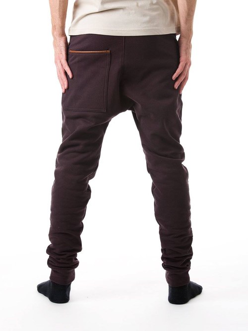 Unisex tepláky čokoládové — foto 2