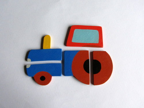 Traktor-skládačka s magnety — foto 2