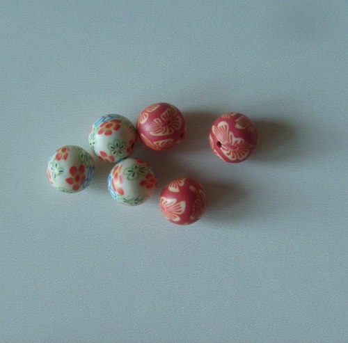 Kulaté korálky FIMO - pestré — foto 3