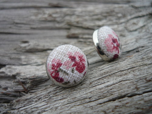 Náušnice Buttonky Dream flowers — foto 2