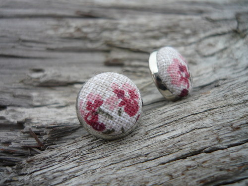 Náušnice Buttonky Dream flowers — foto 4