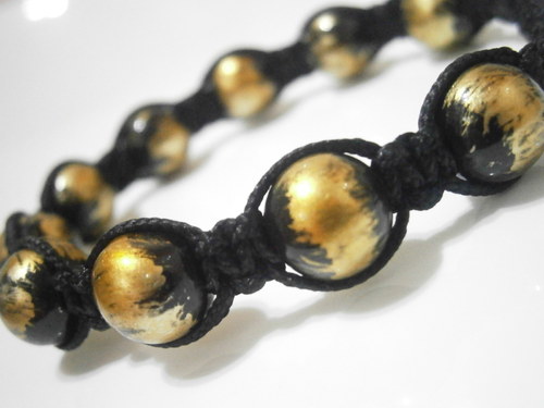 Náramek - macramé (shamballa) — foto 4