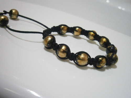 Náramek - macramé (shamballa) — foto 5