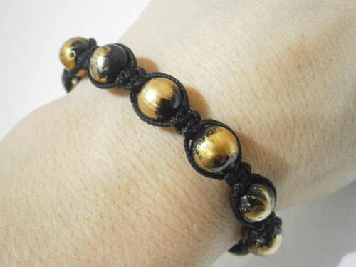 Náramek - macramé (shamballa) — foto 6