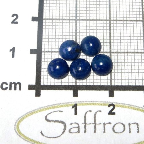 Lapis lazuli, kabošonek 6mm — foto 2