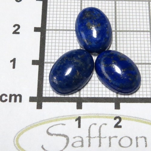R Lapis lazuli, kabošonek 10x14 mm — foto 2