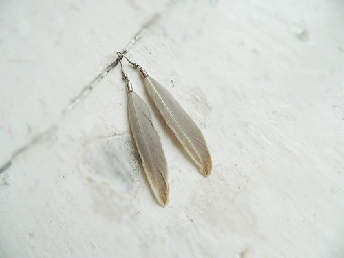 Peříčkové náušnice - kolekce "SIMPLE" — foto 2