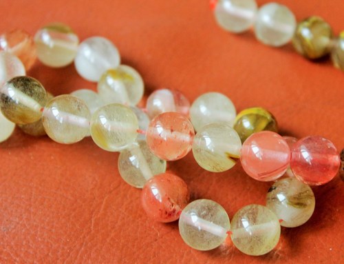 Křišťál - Watermelon křemen 10mm — foto 3