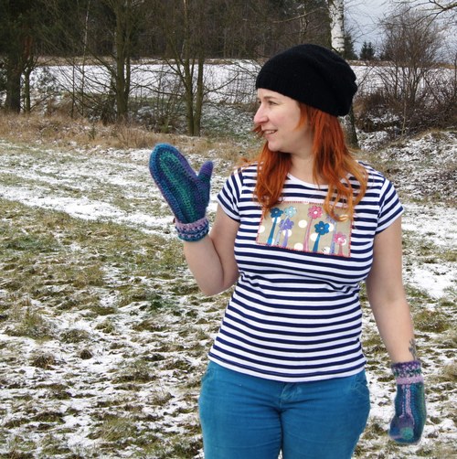 Triko námořnické s kytkama SLEVA! — foto 4