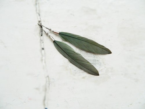 Peříčkové náušnice - kolekce "SIMPLE" — foto 3