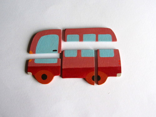 Autobus-skládačka s magnety — foto 2