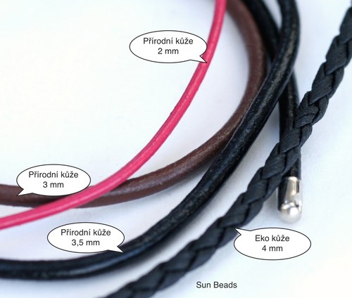 Černá kůže silná, délka 40 cm — foto 2