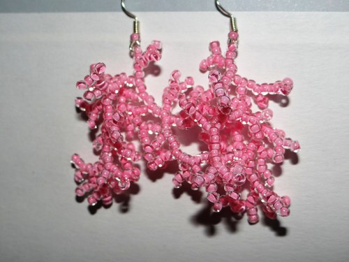 Náušnice - Výprodej! Koraly "Pink" — foto 3