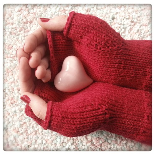 Valentine time ... červené návleky — foto 3