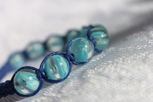 Millefiori.. Náramek macramé — foto 3
