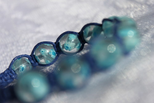 Millefiori.. Náramek macramé — foto 4