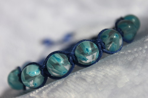 Millefiori.. Náramek macramé — foto 2