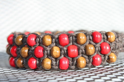 Náramek trojitý / Triple shamballa — foto 2