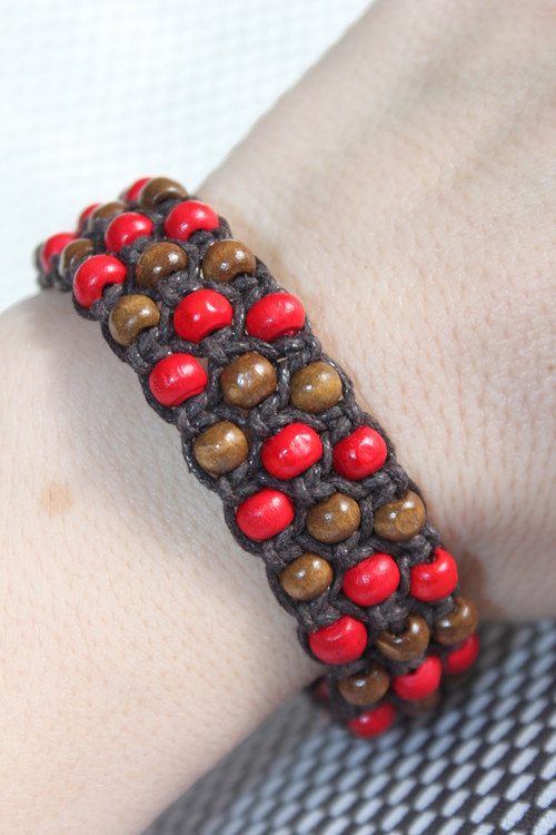 Náramek trojitý / Triple shamballa — foto 3