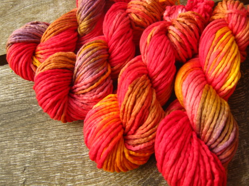 EXTRA merino 10mm "Dračí oheň" — foto 3