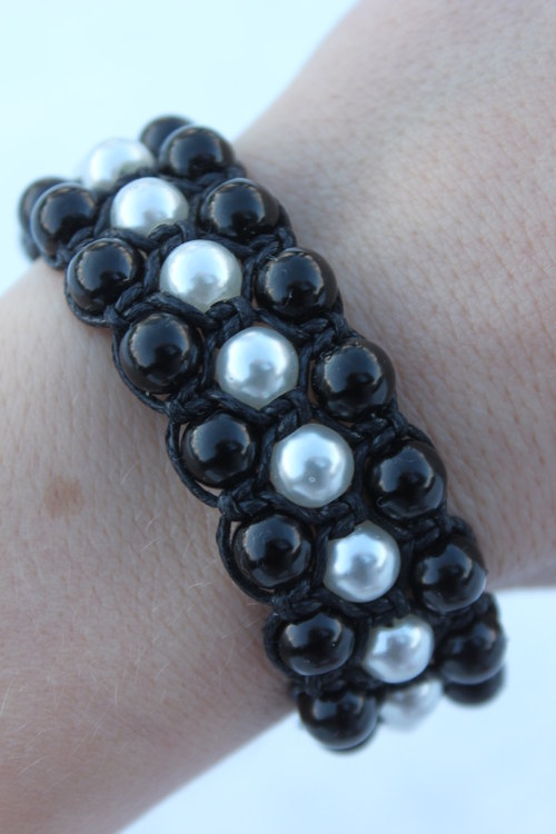 Náramek trojitý / Triple shamballa — foto 3