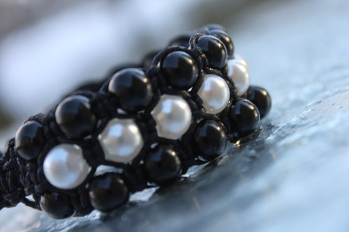 Náramek trojitý / Triple shamballa — foto 4