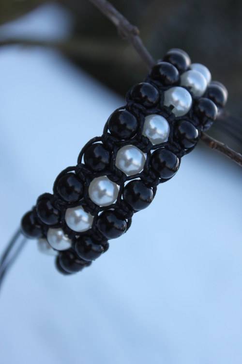 Náramek trojitý / Triple shamballa — foto 5