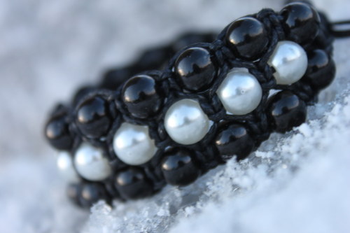 Náramek trojitý / Triple shamballa — foto 6